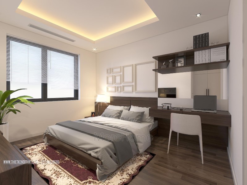 thiết kế nội thất phòng ngủ nhỏ 16m2
